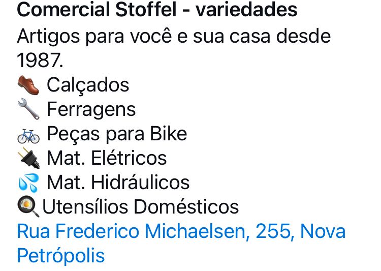 Comercial Stoffel
