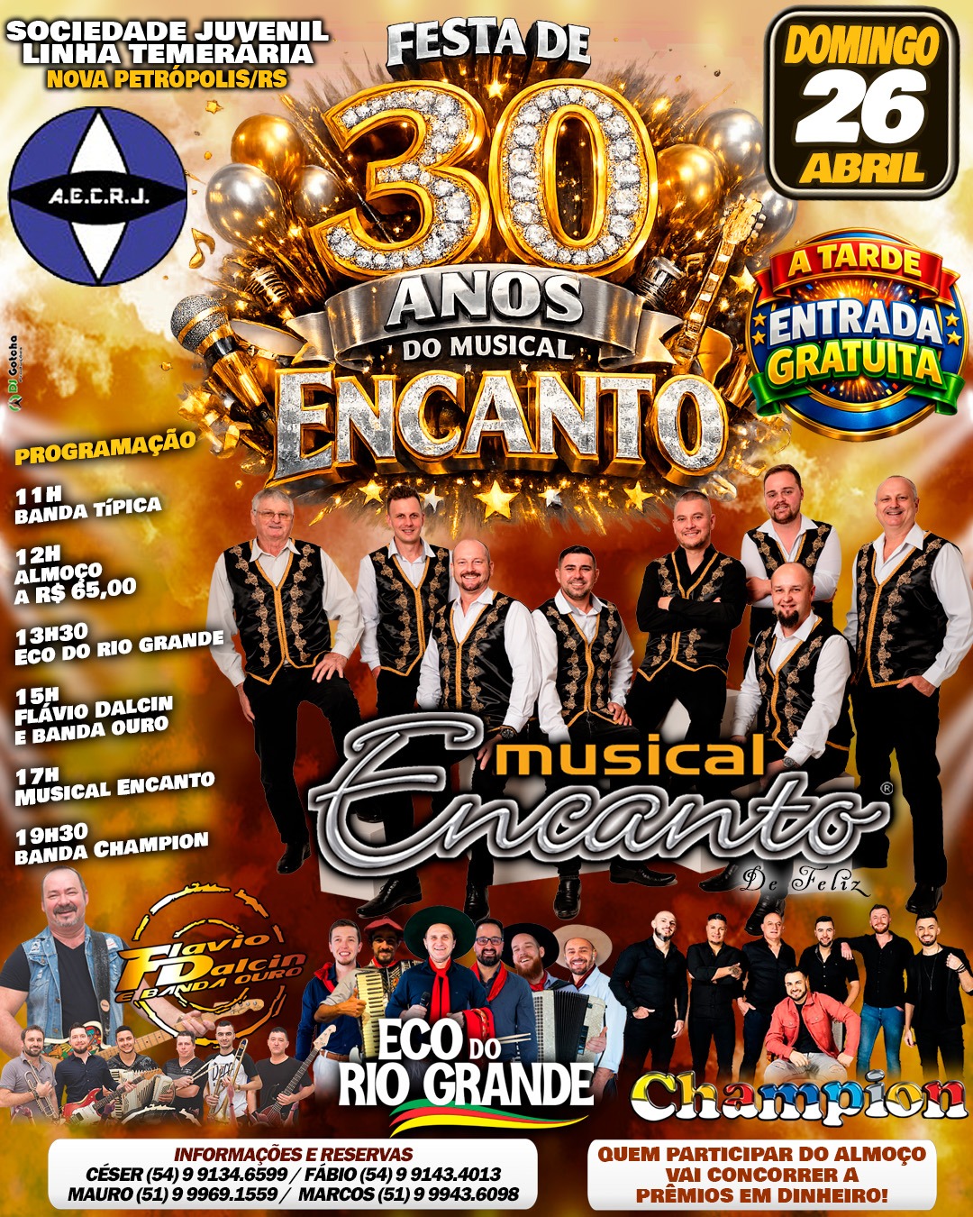 Festa 30 anos Musical Encanto de Feliz