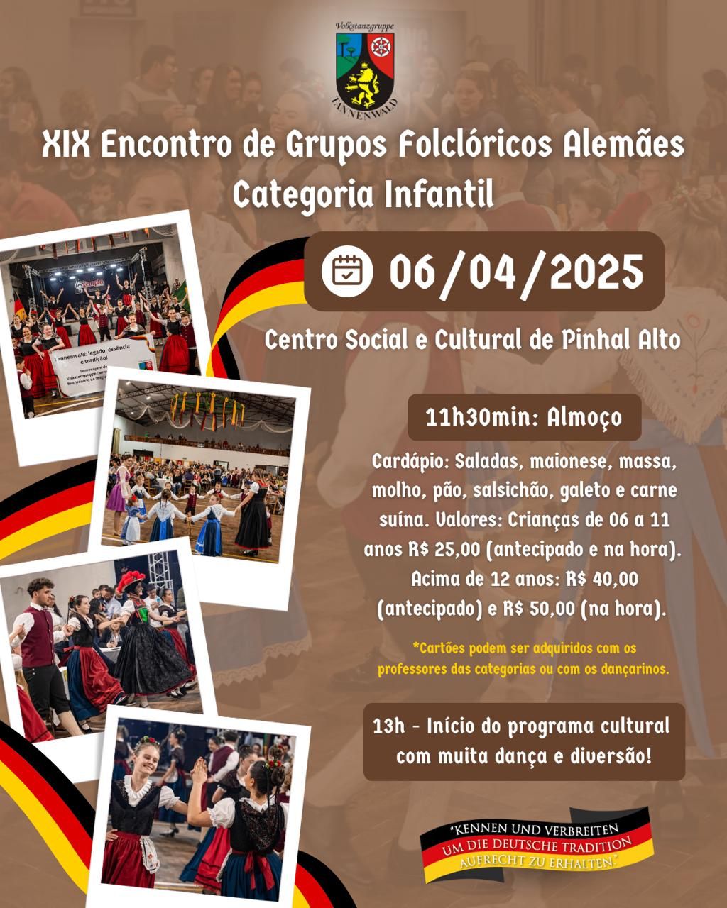 xix encontro de grupos folclóricos alemães categoria infantil