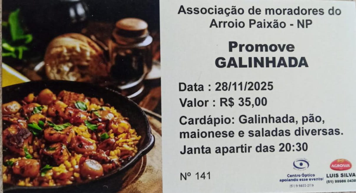 Galinhada Na Sociedade Arroio Paixão