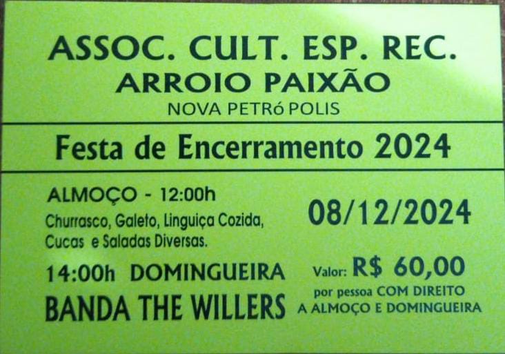 Festa de Encerramento 2024