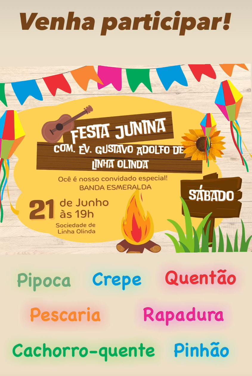 Festa Junina Com. Ev Gustavo Adolfo Linha Olinda