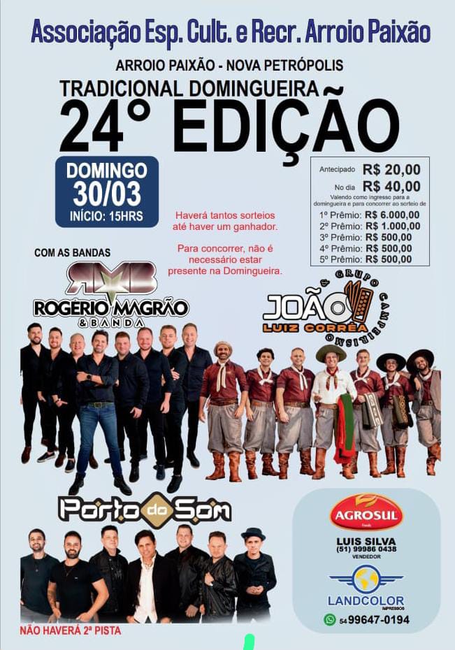 Tradicional Domingueira Arroio Paixão